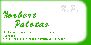 norbert palotas business card